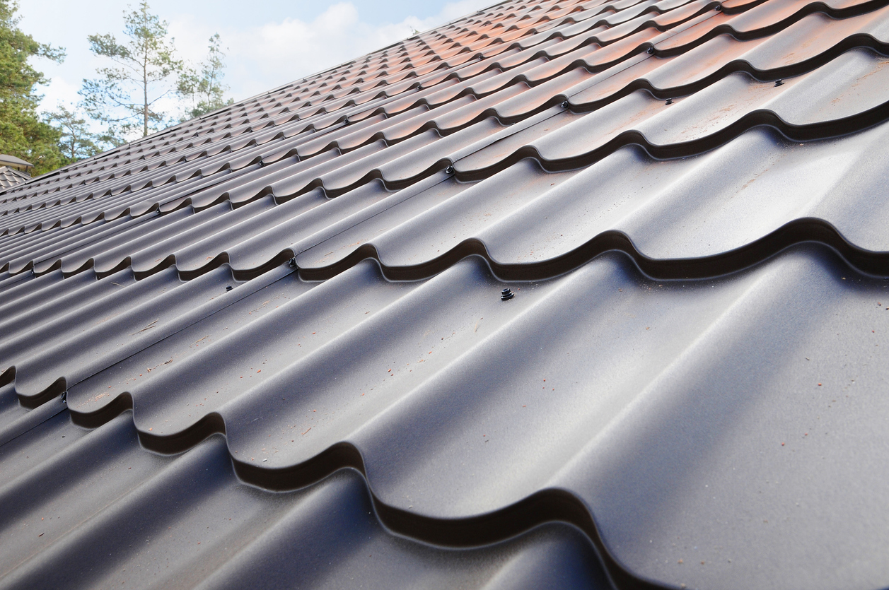 Metal roof construction.