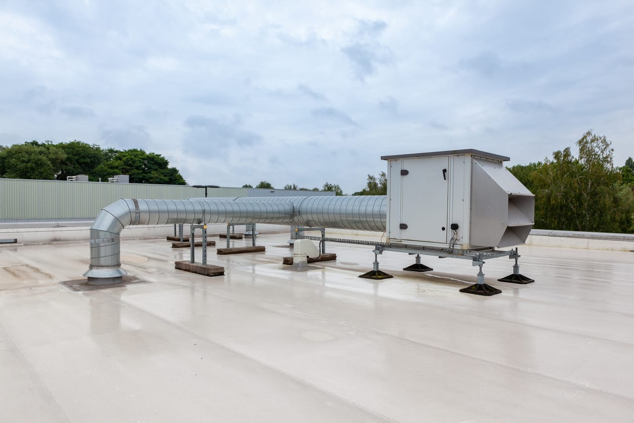 air ducts on the roof