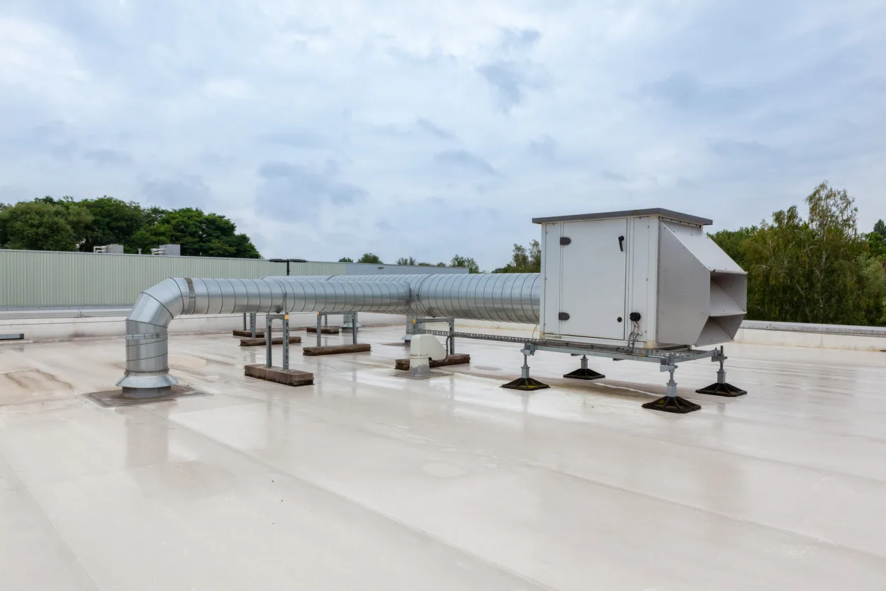 air ducts on the roof