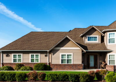 home with shingle roof
